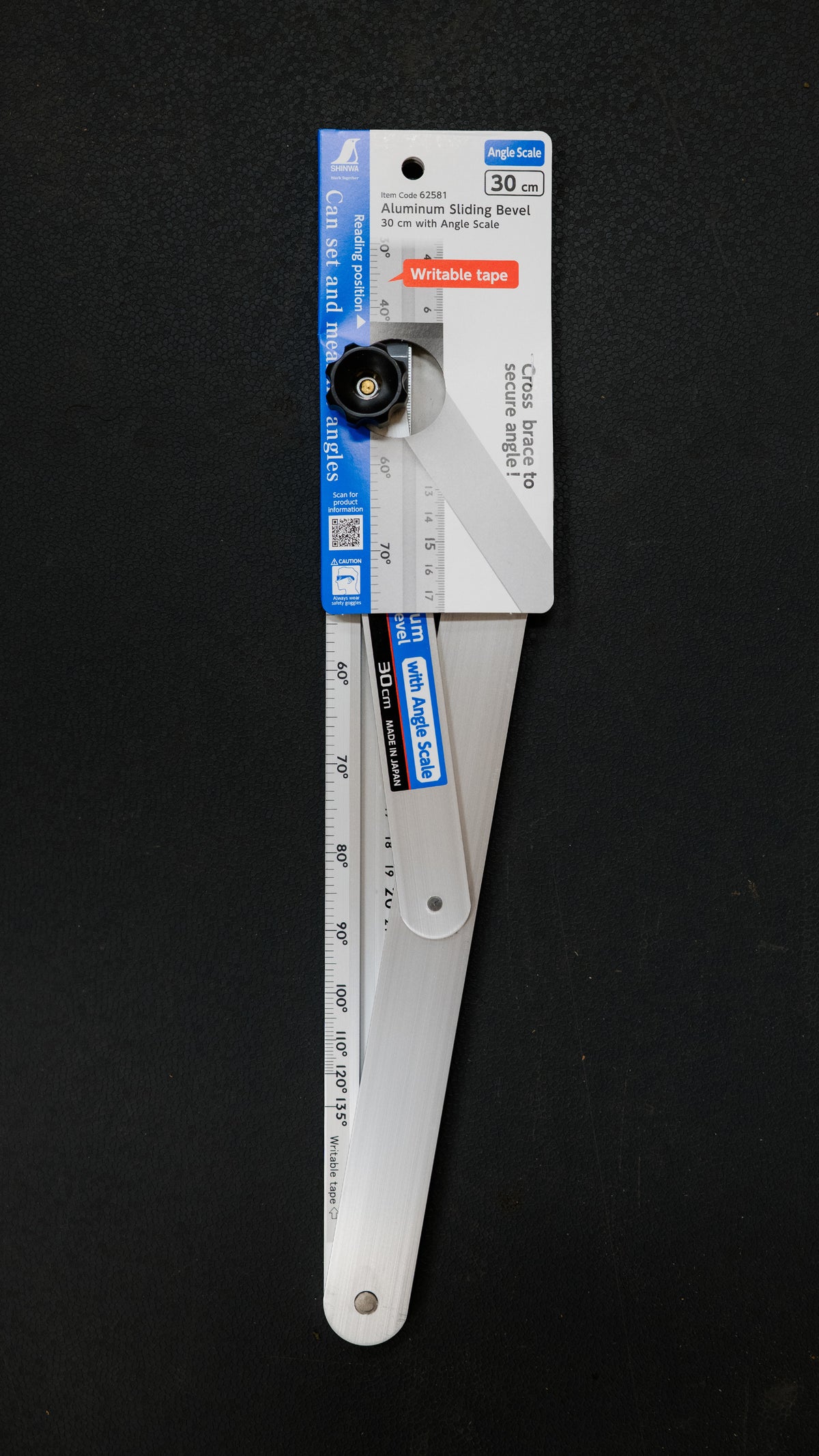 Shinwa Japanische Schmiege 30 cm mit Winkelskala - 62581