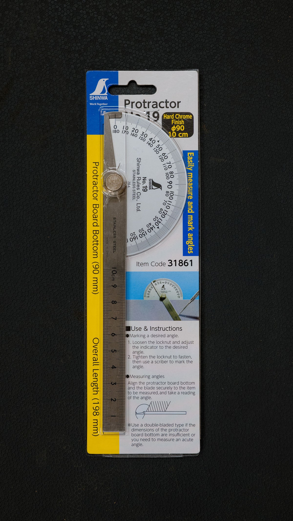 Shinwa Winkelmesser 90 mm - 31861